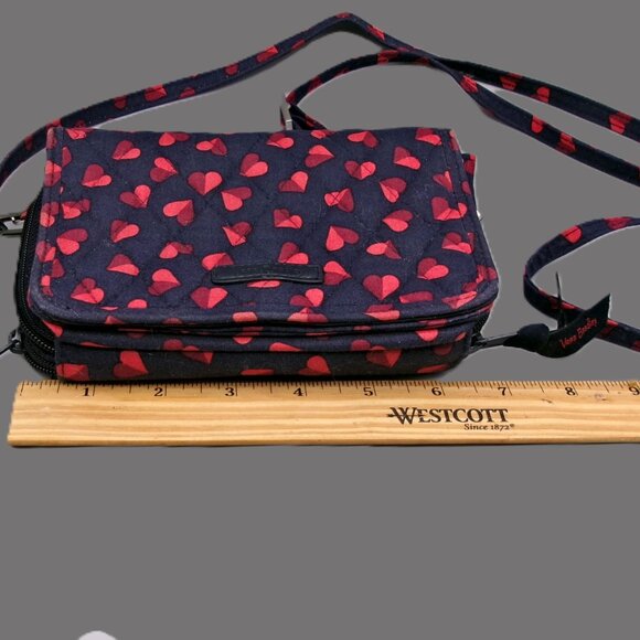 Vera Bradley Crossbody in Sweat Hearts Fabric, RFID All in One - Picture 5 of 7